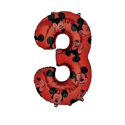 Immagine di Palloncino Di Compleanno Mickey Mouse Numero 2