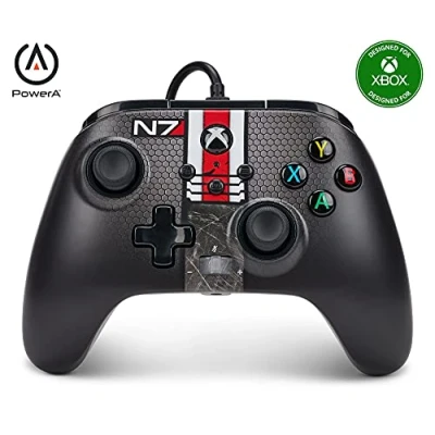 Immagine di PowerA Controller cablato ottimizzato per Xbox Series XS Mass Effect N7