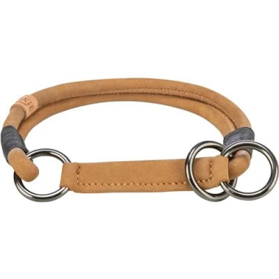 Immagine di TRIXIE collare per cani BE NORDIC in pelle L XL marrone comodo grandi e molto con limitatore di trazione robusto ed elegante 17151
