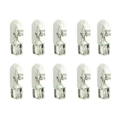 Immagine di CARALL 10 Pezzi di Lampadine Alogene 12V Per Auto (T10 W3W 3W)