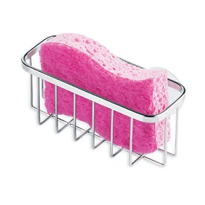 Immagine di iDesign SinkWorks Portaspugne a Ventosa, Metallo, Argento, 0.1x0.1x0.1 cm