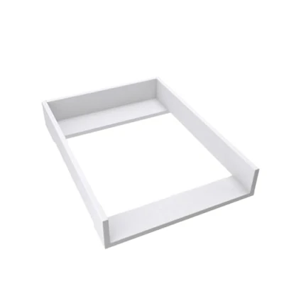 Immagine di regalik Materassino Fasciatoio per Kullen di IKEA, Comò da 40 cm, Rimovibile, Pannelli Frontali Dritti, Bianco, Materiale ABS 1 mm, 72 cm x 54