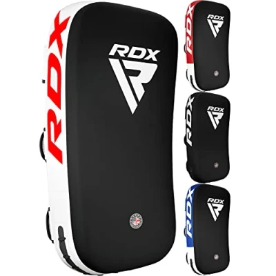 Immagine di RDX Colpitori In Arti Marziali Allenamento, Maya Hide Pelle, Scudo Sciopero Thai Pao Pads, Strike Pastiglie Boxe, Sparring Muay Kick Boxing MMA Taekwondo, Il Pacchetto Contiene Pezzo Unico