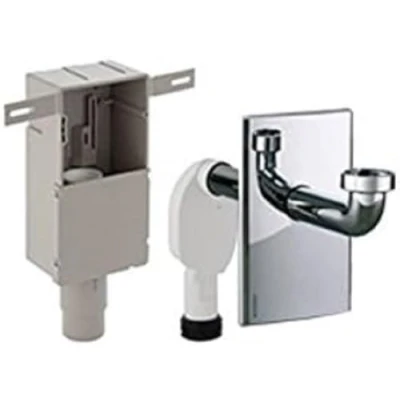Immagine di Geberit 151.120.21.1 Sifone a Incasso, per Lavabo, con Raccordo, Cromo Lucido