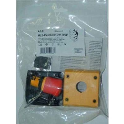 Immagine di Eaton M22 PV 2KC01 IY1 BVP Interruttore di arresto emergenza 2 NC IP66 1 pz.