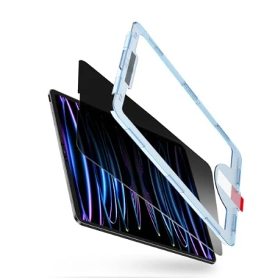 Immagine di BERSEM Privacy Pellicola Protettiva per iPad Pro 12,9 Pollici Modello 2022/2021/2020/2018 (6/5/4/3 Generazione) Anti Spia in Vetro Temperato, Installazione Semplice