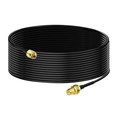 Immagine di Bingfu Cavo RP SMA Prolunga Antenna WiFi 5 m Adattatore da Maschio a Femmina RG174 per Scheda di Rete Wireless Mini PCI Express PCIE Router Telecamera IP