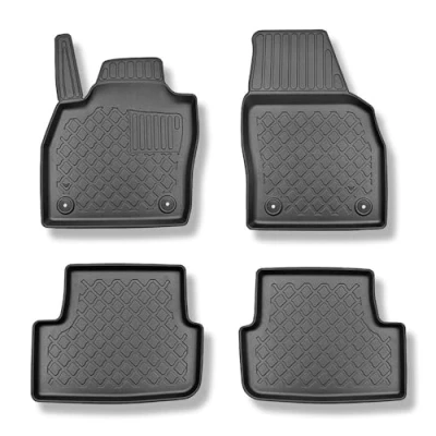 Immagine di Mossa Tappetini auto in TPE compatibili con Skoda Fabia IV Hatchback (09.2021 ) tappeti neri G