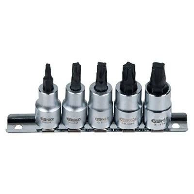 Immagine di KS Tools, Chiave a bussola + esagonale, Set di bussole da 3/8&quot; per viti MTS MORTORq, 5 pezzi.