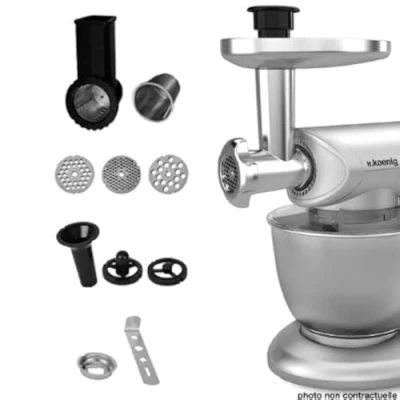 Immagine di H.Koenig AC8 Accessori per il Robot di Cucina Multifunzionale KM80S