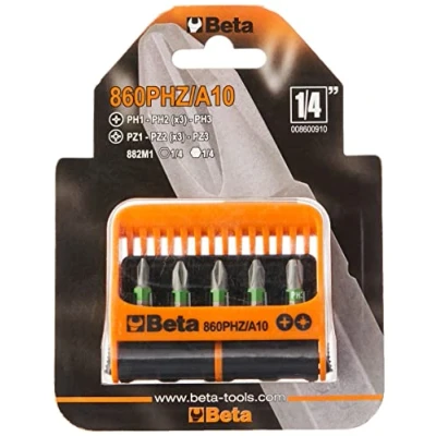 Immagine di Beta 860PHZ/A10 10 inserti con portainserti magnetico in astuccio tascabile