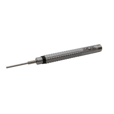 Immagine di KD89 HOROTEC MSA10.533 Strumento a caccia perni con manico in ottone eloxato e incudine acciaio inossidabile, 11 perni.