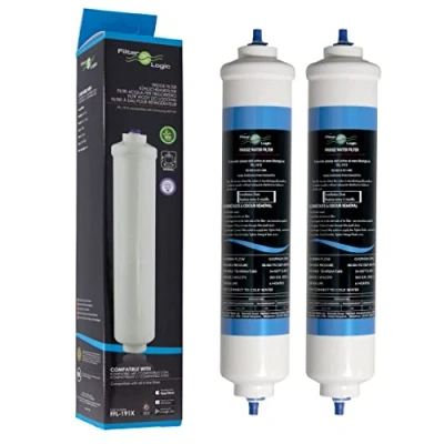 Immagine di FilterLogic FFL 191X 2x Filtro acqua compatibile con Samsung, LG frigorifero americano. universale esterno sostituito DA29 10105J HAFEX/EXP HAFEX 5231JA2010B ADQ73693903 FSS 002 ADQ73693901