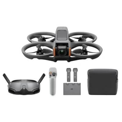 Immagine di DJI Avata 2 Combo Explorer (tre batterie), drone FPV con fotocamera 4K, esperienza immersiva, paraeliche integrati, FOV da 155, Goggles Integra e RC Motion
