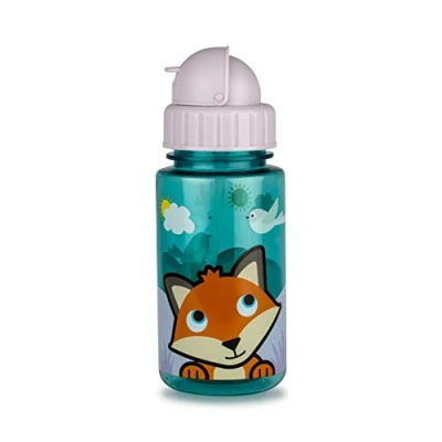 Immagine di TUM Borraccia Bambini Flip Top, con Cannuccia in Tritan, 400ml, Senza BPA Felicity Fox