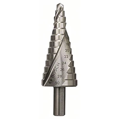 Immagine di Bosch Accessories 2608597520 HSS Punta a gradini 6 30 mm Lunghezza totale 93.5 Alberino 3 facce 1 pz.