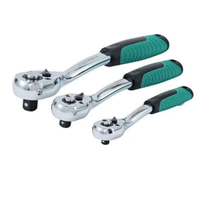Immagine di TOPWAY Set impugnatura a cricchetto 72 denti 3 pezzi 1/2 &quot;, 3/8&quot; e 1/4 &quot;