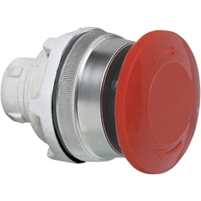 Immagine di BACO T16ED01 Pulsante a fungo Anello frontale in plastica, cromato Rosso Sblocco rotazione 1 pz.