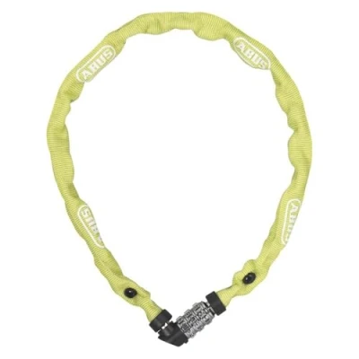 Immagine di ABUS Lucchetto a catena 1200 Web serratura combinazione in acciaio speciale livello di sicurezza 2 60 cm giallo/verde