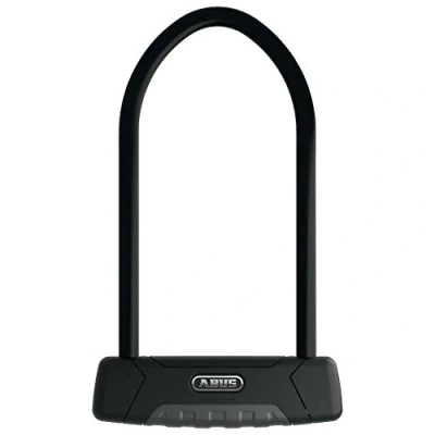 Immagine di ABUS Granit Plus 470 con Staffa di Supporto SH B Lucchetto Antifurto ad Arco per Bicicletta Cilindro Anti Intrusione, Livello Sicurezza 12, Nero