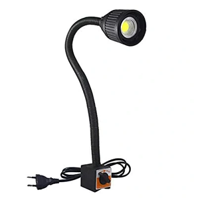 Immagine di luce magnetica a collo di cigno flessibile 500 lumen Cob lavoro con base regolabile per tornio fresatrice CNC macchina da cucire Illuminazione industriale