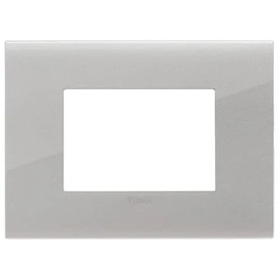 Immagine di Vimar 19953.03 Placca Arké fit 3 moduli, metallo, argento