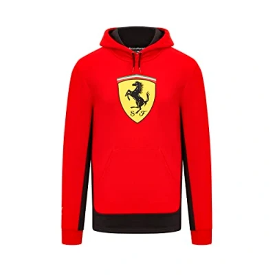 Immagine di PUMA Felpa con Cappuccio Scuderia Ferrari Big Shield da Uomo M Rosso Corsa Red