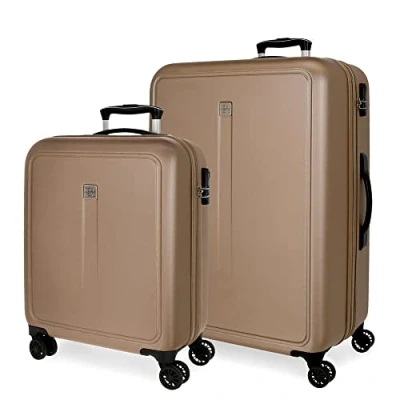Immagine di Roll Road Cambogia set di valigie grigio 55/68 cm rigida ABS chiusura a combinazione laterale 217 L 6,56 kg 4 ruote doppie attrezzature mano