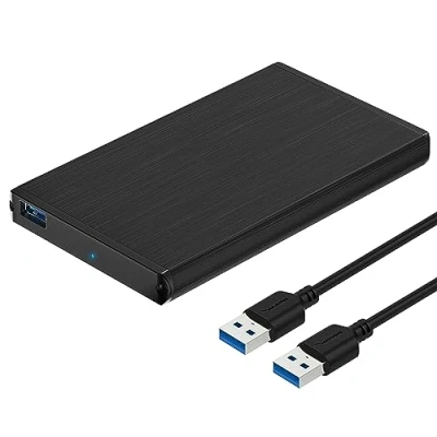 Immagine di SABRENT Case SSD/HDD Hard Disk Esterno da SATA 2.5&#039;&#039; a USB 3.2 Gen 1, [Supporto UASP III] Alluminio Nero (EC UK30)