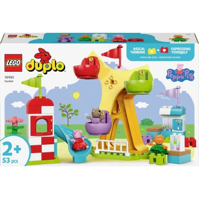 Immagine di LEGO DUPLO Peppa Pig Luna Park Giochi Didattici per la Motricità Fine Bambine e Bambini da 2 Anni con Ruota Panoramica, Scivolo, Bar 3 Personaggi Attività di Sviluppo Precoce 10453