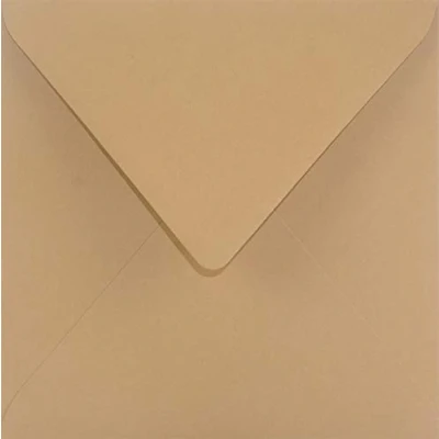 Immagine di Netuno 100x busta per lettera quadrata colorata marrone chiaro 153 x mm 115g Sirio Color Bruno bella elegante biglietti inviti compleanno matrimonio Natale Pasqua brown envelope