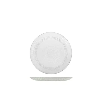 Immagine di H&amp;h set 6 piatti in vetro venere trasparente frutta cm21