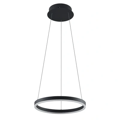 Immagine di Arcchio Lampada a sospensione &#039;Albiona&#039; dimmerabile (Moderno) colore Nero, in Metallo ad es. Cucina (1 luce, lampadina inclusa) sospensione, lampada, lampadine per plafoniera