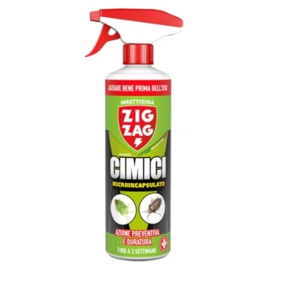Immagine di ZIG ZAG Insetticida, Cimici, Insetticida Microincapsulato a Lento Rilascio, Inodore, Specifico per Anti Cimici ad Azione Rapida e Residuale, 500 ml