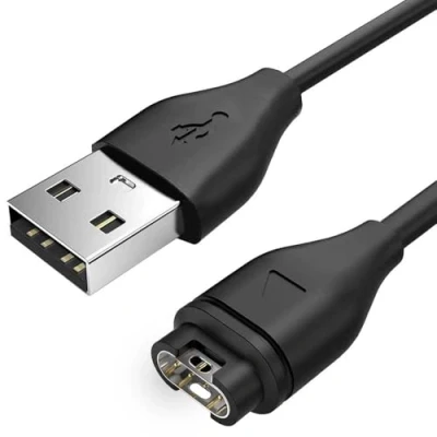 Immagine di OcioDual Cavo di Ricarica USB, Nero, Compatibile con Garmin Approach S10/S40/S60/X10, D2 Charlie/Delta, Fenix 7/7S/7X/6/6S/6X/5/5X, Forerunner 45/45S/245/935/945, Instinct, Vivoactive 3, Vivosport