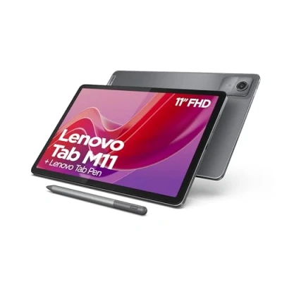 Immagine di Lenovo Tablet Tab M11 Touch screen WUXGA 11&quot; MediaTek Helio G88 8 GB di RAM SSD 128 Wi Fi Android 14 Grigio Con Pennino