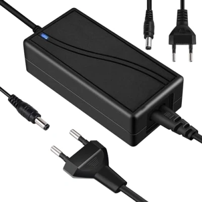 Immagine di Alimentatore di rete 12 V 6 A Ac Dc adattatore: trasformatore LED da V, adattatore 72 W, per strisce luce LED, monitor, amplificatore, sistema fotocamera, spina Euro 5,5 x 2,5/2,1 mm