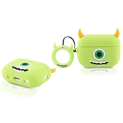Immagine di Derhom Airpods Pro 2 Custodia Protettiva in Silicone per Apple e 2[Serie di Cartoni Animati] (Mike)
