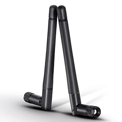 Immagine di Eightwood Wifi Antenna 2.4G / 5G 3dBi inclinabile a doppia frequenza Adattatore RP SMA Wlan 2 pezzi per scheda Schede Router Wireless PCI Bluetooth ZigBee