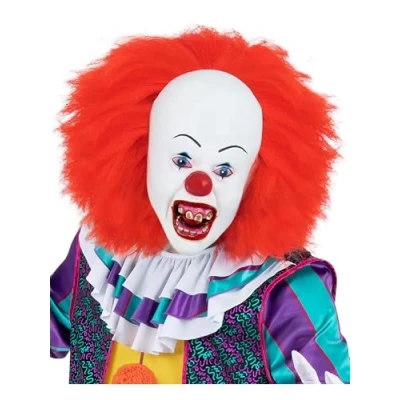 Immagine di Smiffys IT The Movie, maschera Pennywise, Testa completa, lattice