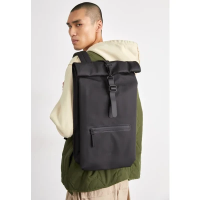 Immagine di Rains Rolltop Rucksack Unisex Zaino, Taglia: One Size, Black