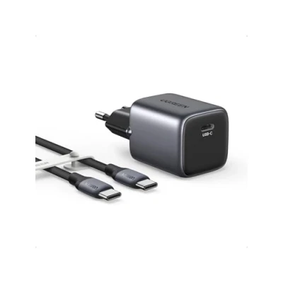 Immagine di UGREEN Nexode 30W Caricatore USB C GAN Con Cavo in Silicone 1M per Google Pixel 8/7 Pro 6A, DJI Mini 3 Pro, Caricabatteria Compatibile iPhone 16/15, Galaxy S24/S23/S22/S21