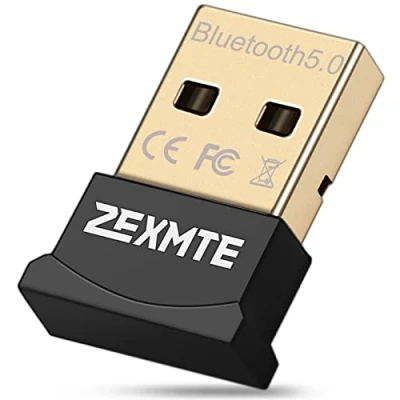 Immagine di ZEXMTE adattatore USB Bluetooth per PC, ricevitore dongle 5.0, PC Windows 11/10/8/7 desktop, laptop, mouse, tastiera, stampanti, cuffie, altoparlanti