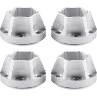 Immagine di INJORA RC Ruota Hex Hub 12mm Estensione Adattatore 4pcs Metal Combinare Coupler Set per 1/10 Crawler Axial SCX10 Traxxas TRX4 D90 (Argento 12mm)