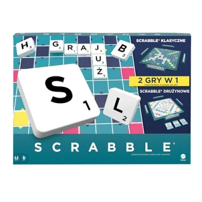 Immagine di Mattel Games Scrabble Due in Uno Versione: Polacco, HXM53