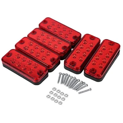 Immagine di Fydun Luci Ingombro LED 12 V, 6 Pezzi 8 Luce Demarcazione Laterale Universale Indicatore Direzione di Posizione a per Camper, Camion, Rimorchi,