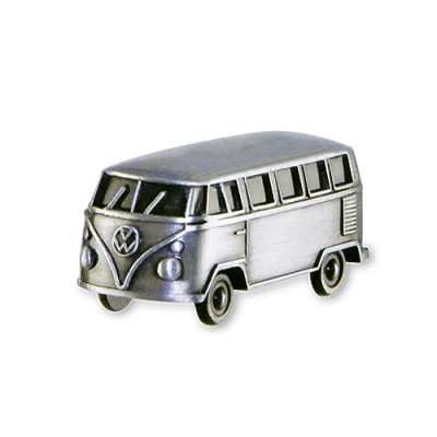 Immagine di Brisa VW Collection Magnete da Frigorifero Ufficio bacheca Volkswagen nel Modello 3D T1 Bulli Bus (Argento Antico)