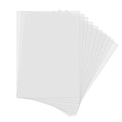 Immagine di 10 Pcs Fogli Vuoti per Stencil Blank Mylar Sheets Riutilizzabili A4 Feuilles de Compatibile con Cricut e Silhouette (30,5x21,7 cm) 6 Mil