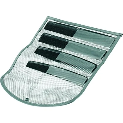 Immagine di Olivia Garden Carbon + Ion Kit di 4 Pettine per taglio in Carbonio alta qualità un precisione e una messa piega, tecnologia Ionica