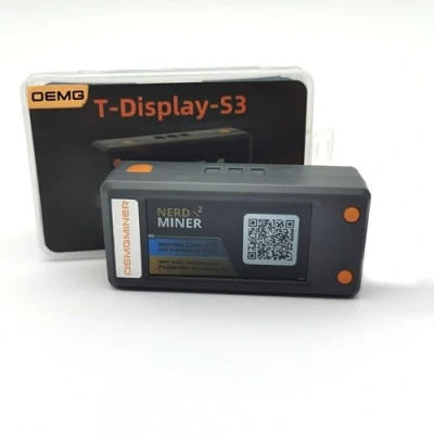 Immagine di Nuovo NerdMiner V2 78KH/s T Display S3 Bitcoin Solo Lottery Miner Win 6.25 BTC con Basso Consumo Energetico Cavo USB C Connessione WiFi